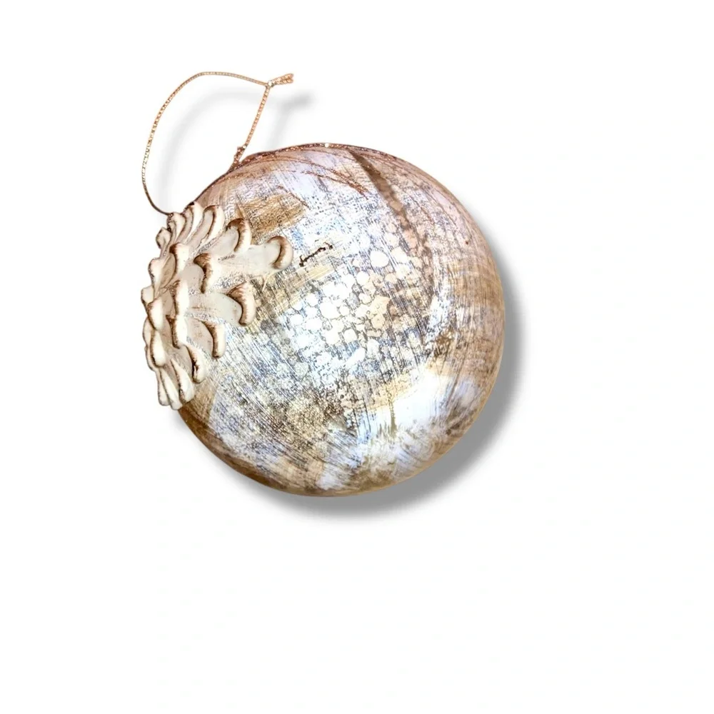 Holiday Ornament -  Silver and Gold
